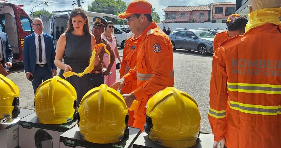 CBMSE mostra aquisições para comitiva do Fundo Nacional de Segurança Pública